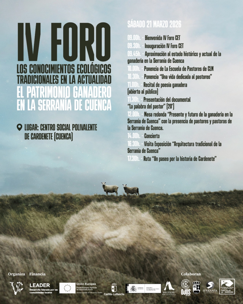 Cardenete acogerá el IV Foro sobre conocimientos ecológicos tradicionales y recuperación del patrimonio ganadero 